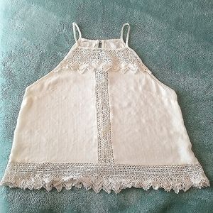 ASTR the label White Spaghetti Strap Blouse EUC